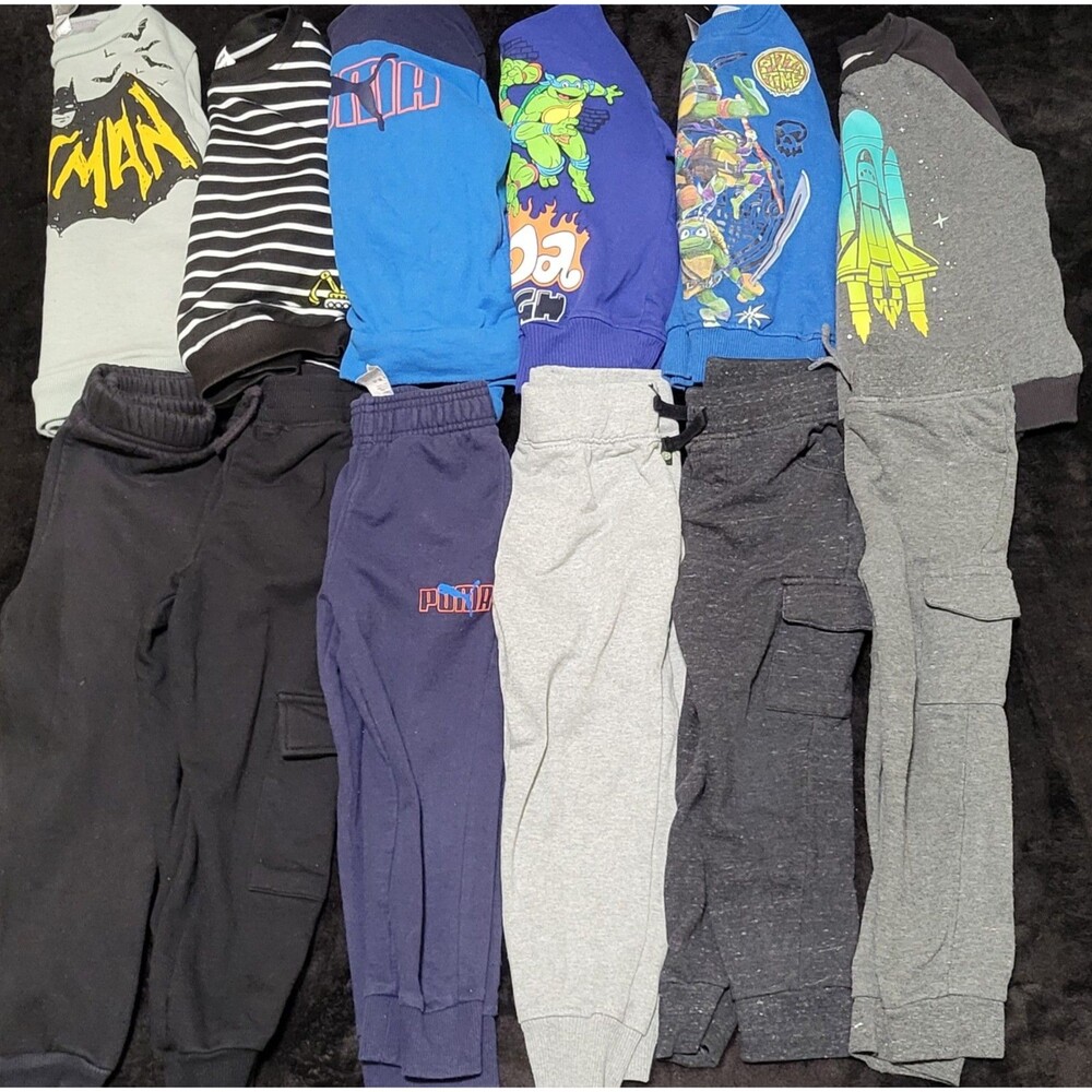 Boys Youth 4T 4/5 Outfit Sets Hoodies Sweatshirts Sweatpants Batman TMNT